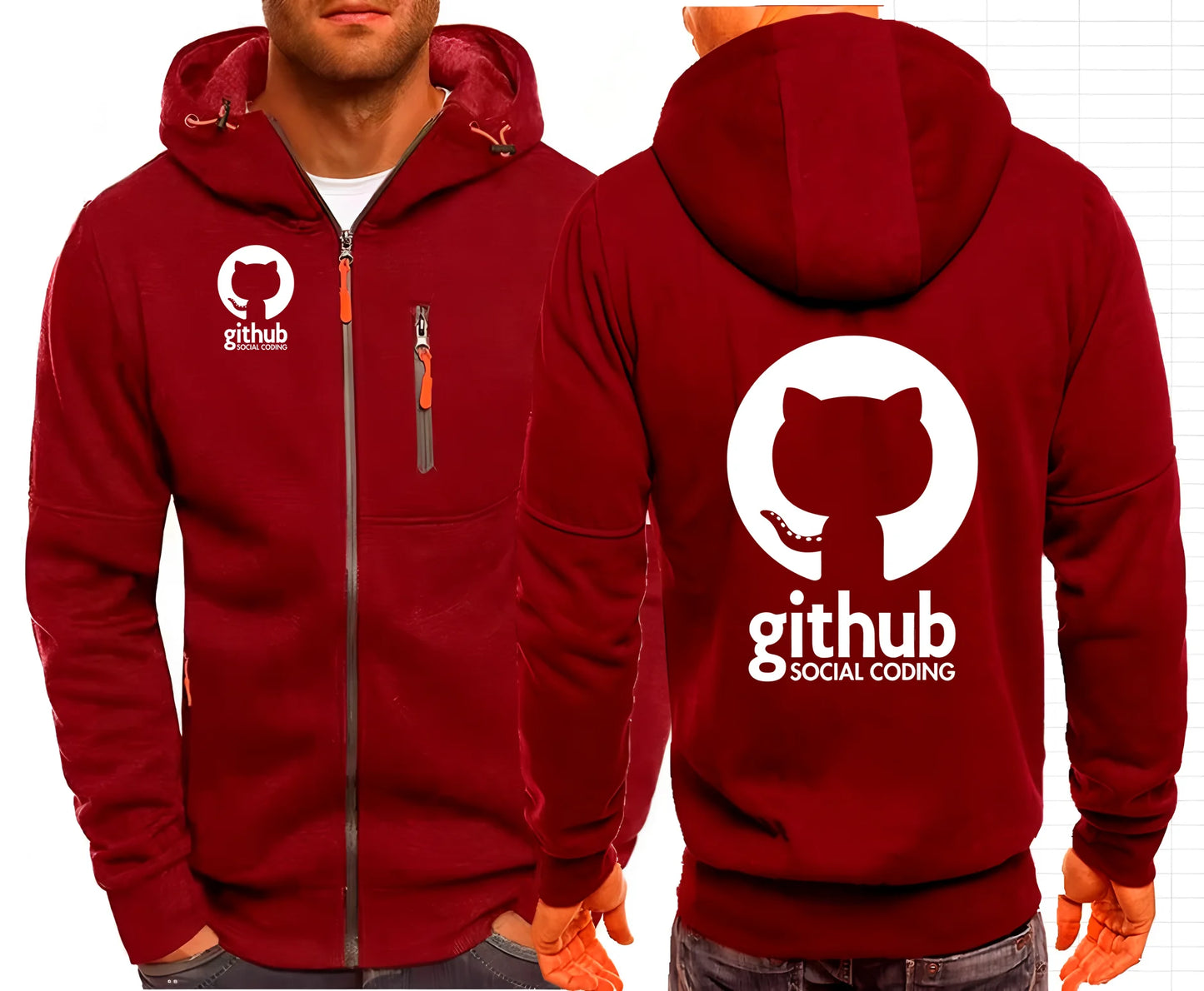 GitHub Social Coding Hoodie - 2 - ps | ONEFY.SHOP