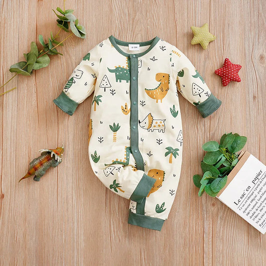 Baby Boys Jumpsuit Dino - 9 - kn | ONEFY.SHOP