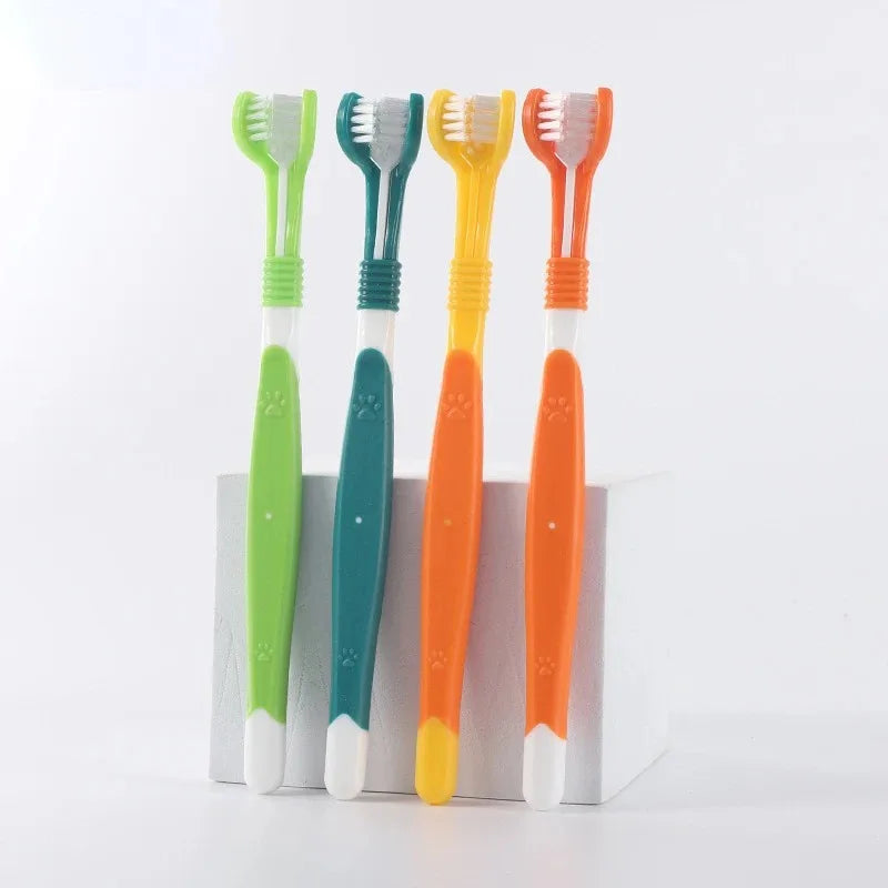 4pcs Colorful 3-Sided Dog Toothbrush Set - 5 - pe | ONEFY.SHOP