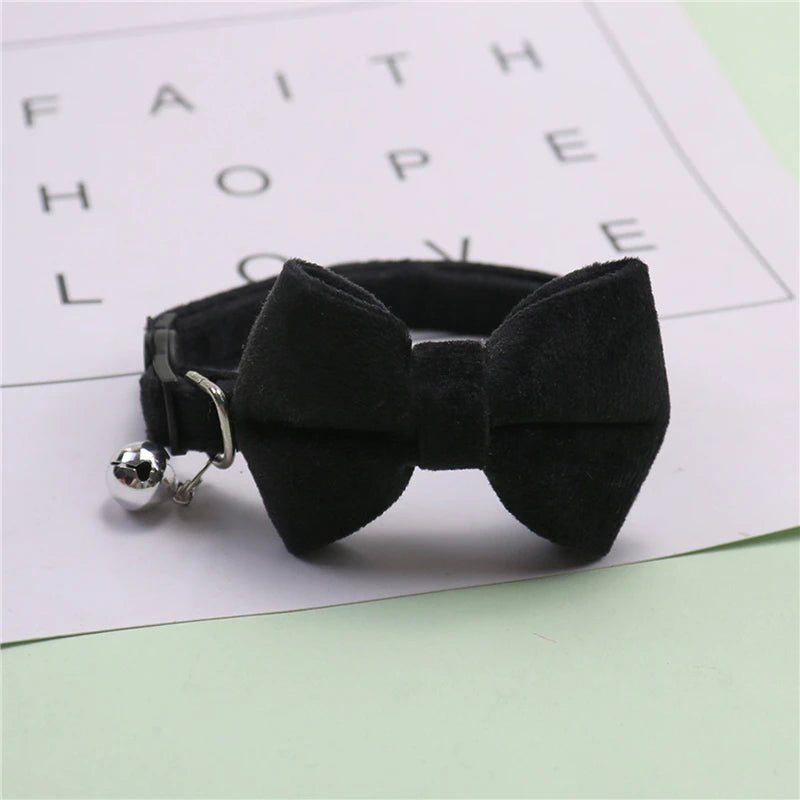 Bow Velvet Cat Collar - 5 - pn | ONEFY.SHOP