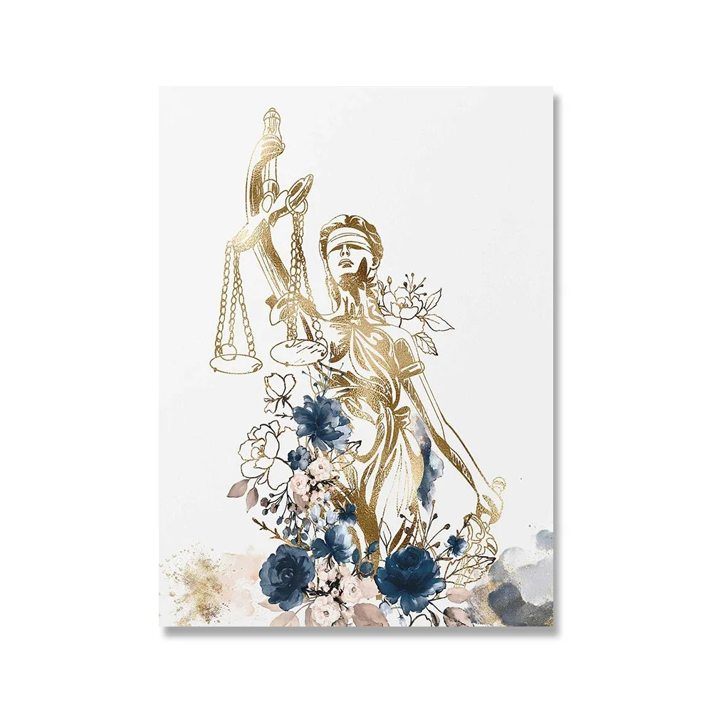 Minimalist Wall Art – Lady Justice - 2 - aw | ONEFY.SHOP