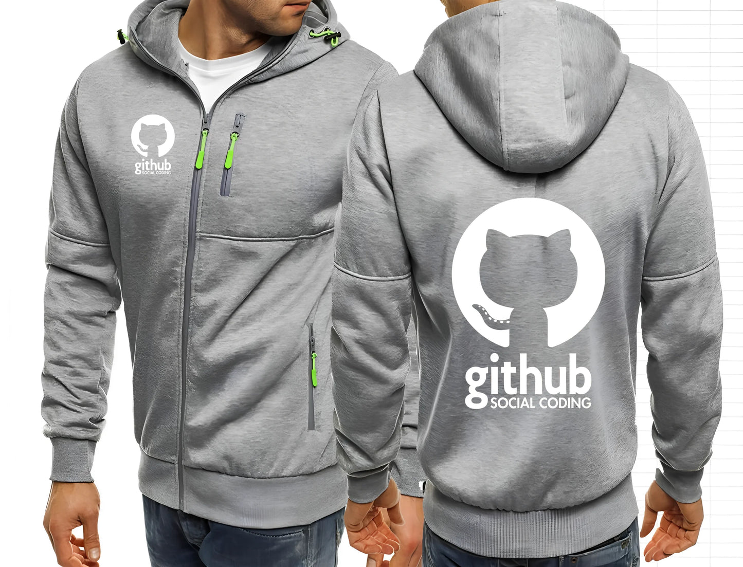 GitHub Social Coding Hoodie - 2 - ps | ONEFY.SHOP