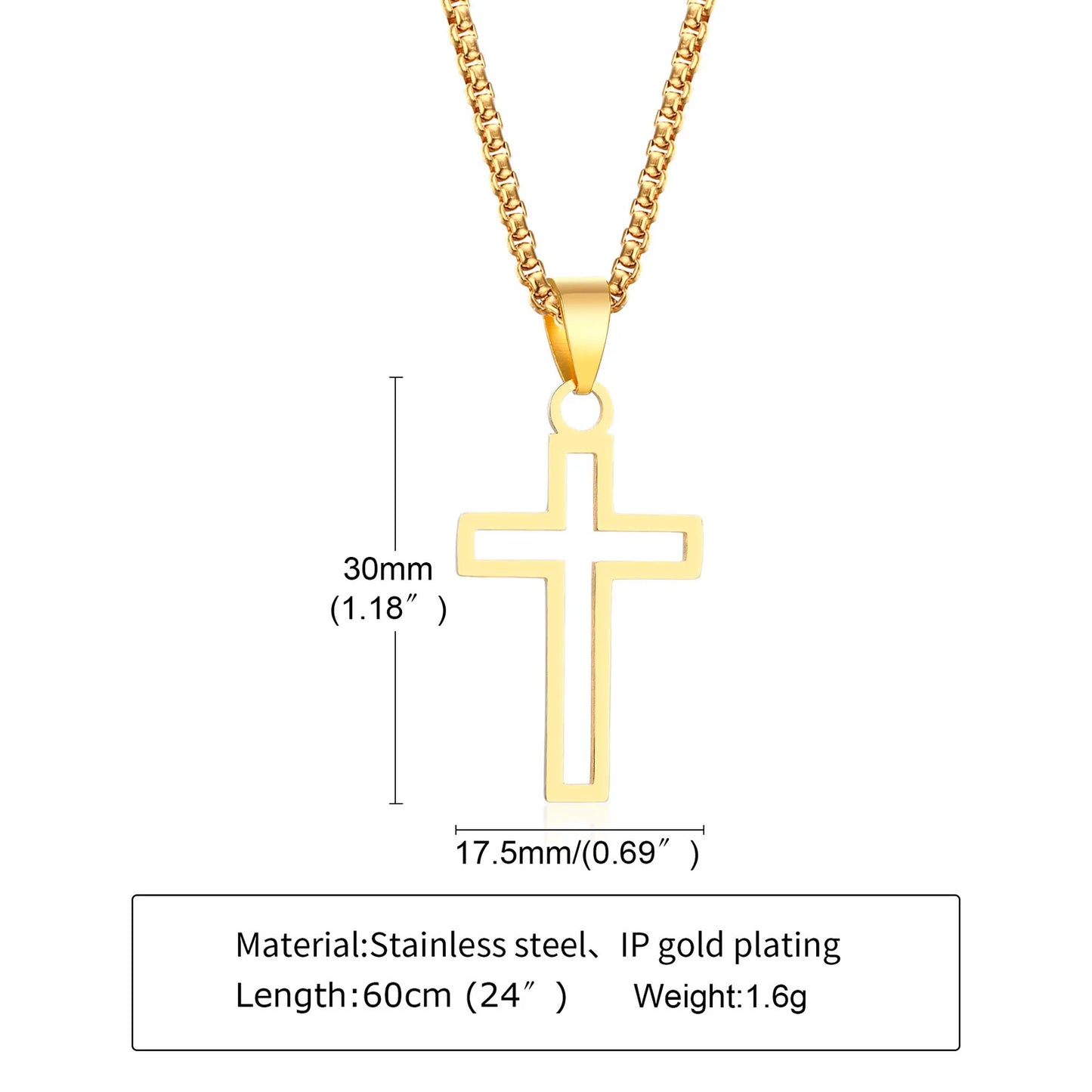 Casual Cross Necklace for Men - 8 - js | ONEFY.SHOP