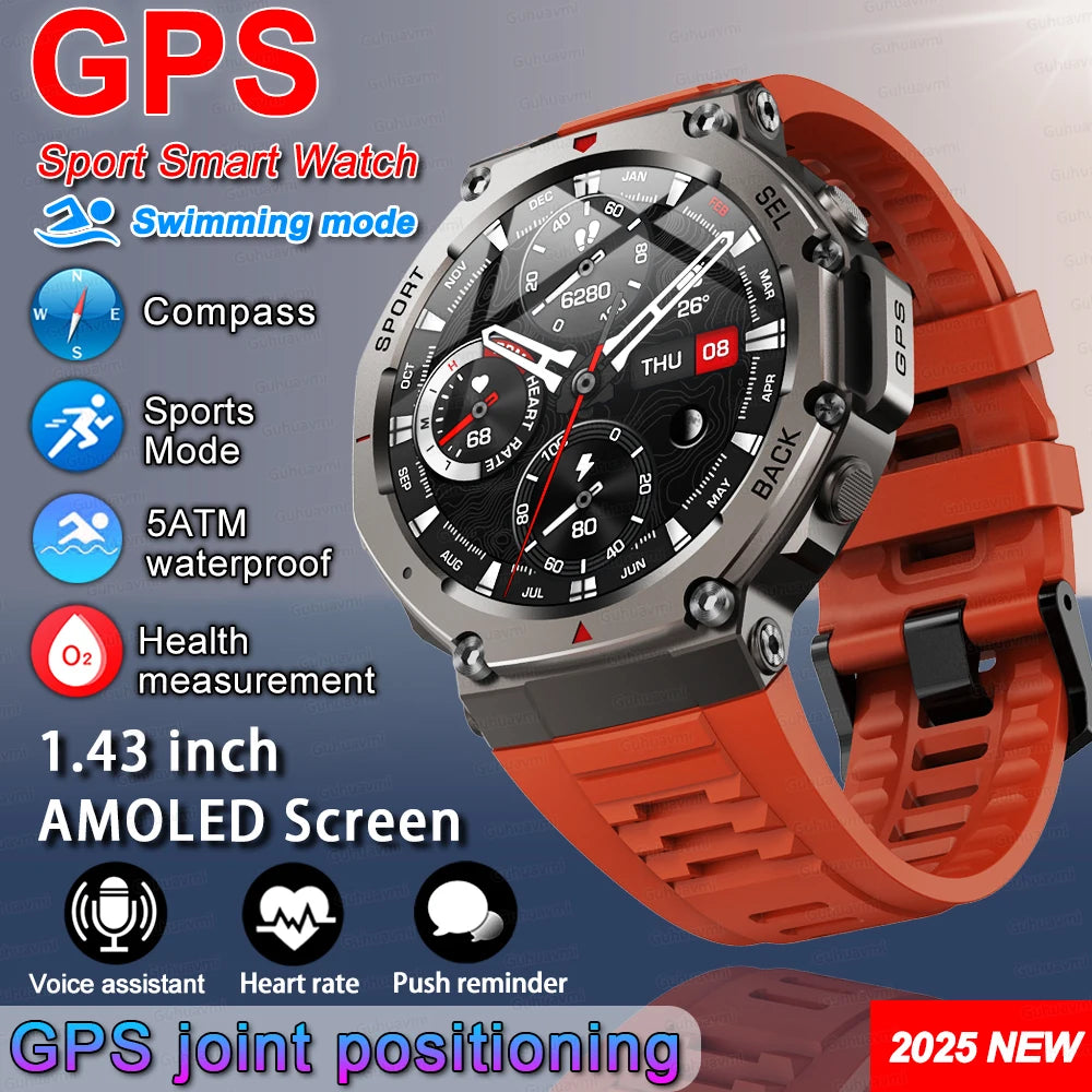 Rugged GPS Outdoor Sports Smart Watch  - 4 - ss | ONEFY.SHOP