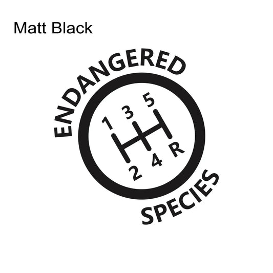 Endangered Species" Manual Transmission Decal - 3 -  ts | ONEFY.SHOP