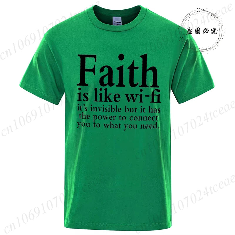 Faith Is Like WiFi Shirt - 8 - an | ONEFY.SHOP