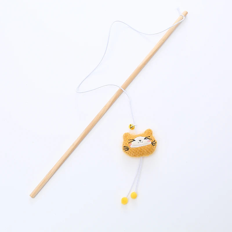 Cat Toy Wooden Pole with Bell - 9 - ps | ONEFY.SHOP