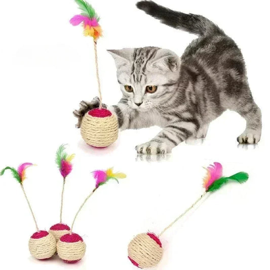 Pet Toy Sisal Scratching Ball - 5 - ps | ONEFY.SHOP