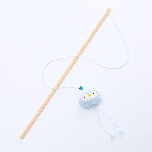 Cat Toy Wooden Pole with Bell - 9 - ps | ONEFY.SHOP
