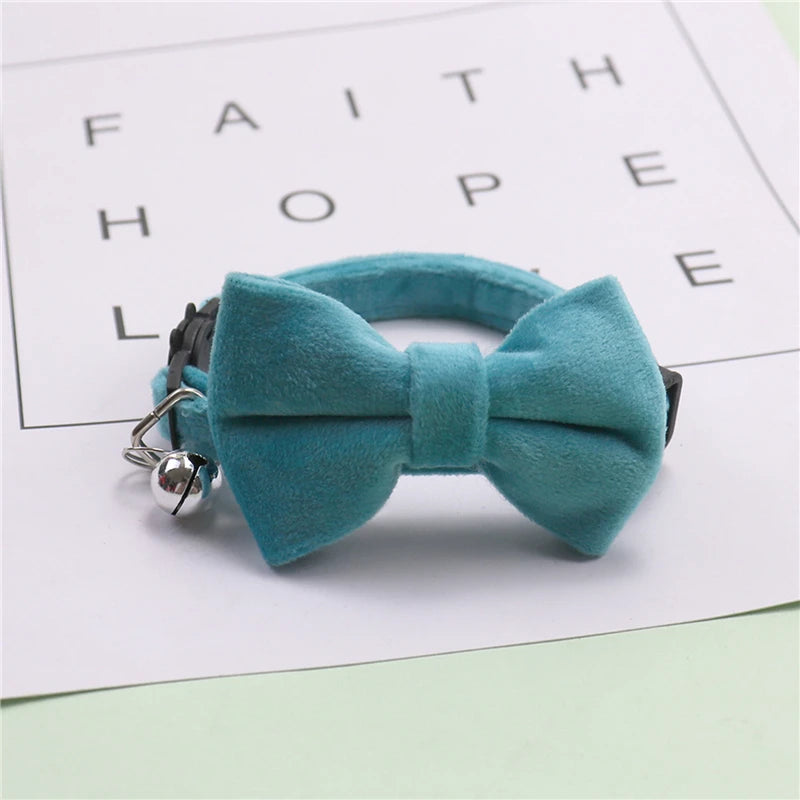 Bow Velvet Cat Collar - 5 - pn | ONEFY.SHOP