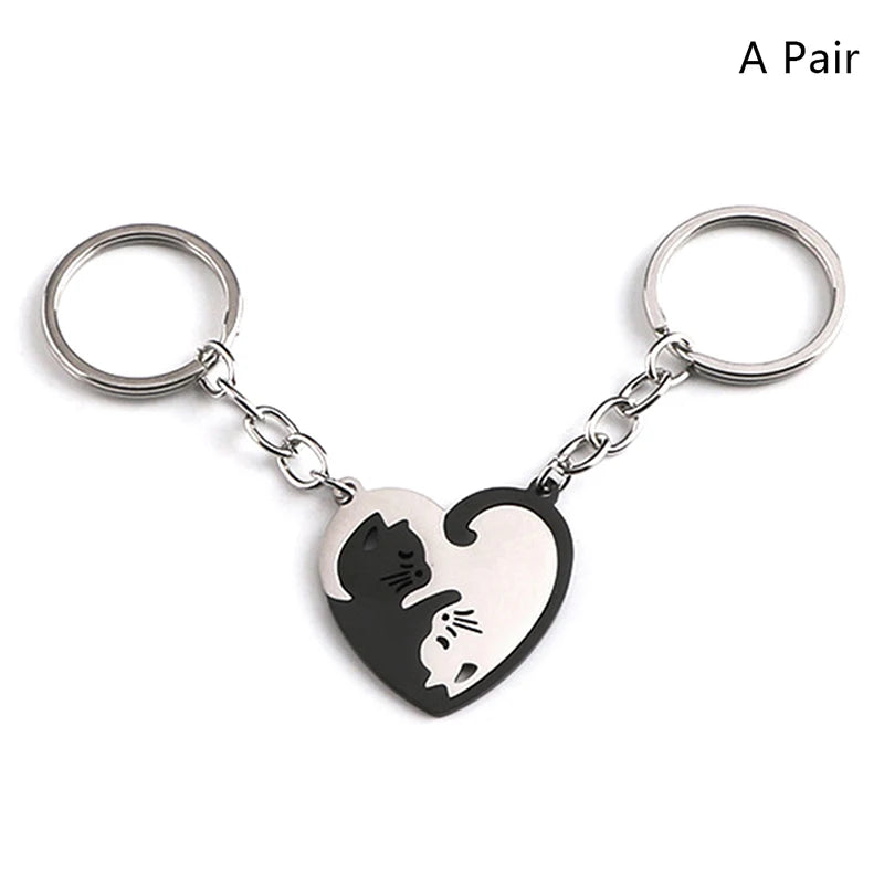 Matching Yin and Yang Cat Keychains - 7 -  rs | ONEFY.SHOP