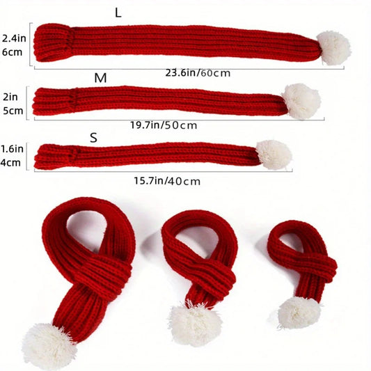 Dog Knitted Scarf Christmas for Pets - 5 - pn | ONEFY.SHOP