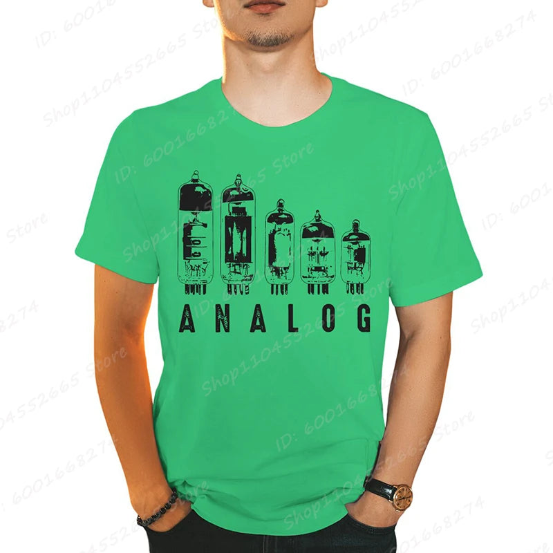 Analog Vacuum Tube Graphic T-Shirt - 2 - ps | ONEFY.SHOP
