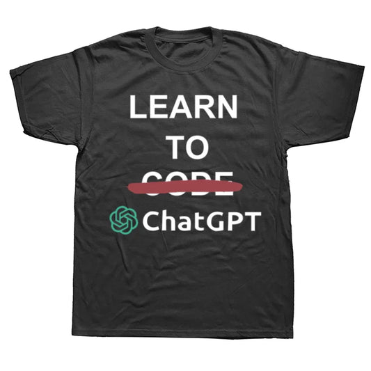 Learn To Code Chat GPT T-Shirt - 2 - ps | ONEFY.SHOP