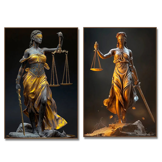 Dramatic Lady Justice Canvas Wall Art - 6 - he | ONEFY.SHOP