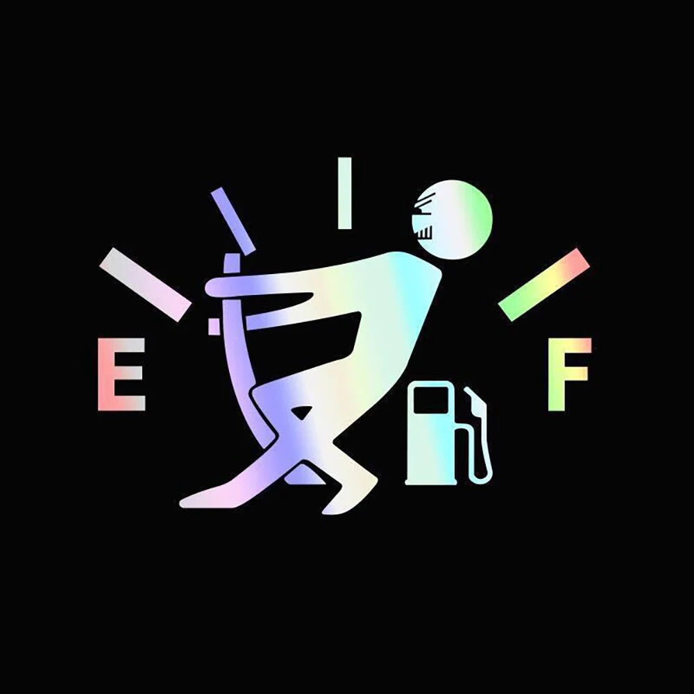 Reflective Car Fuel Gauge Decal - 3 - cs | ONEFY.SHOP