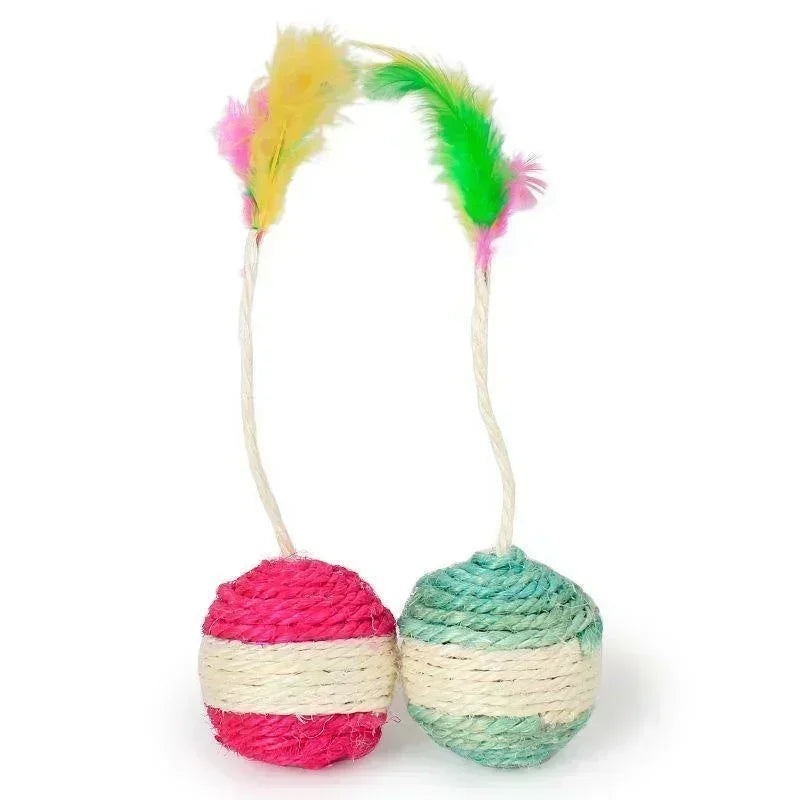 Pet Toy Sisal Scratching Ball - 5 - ps | ONEFY.SHOP