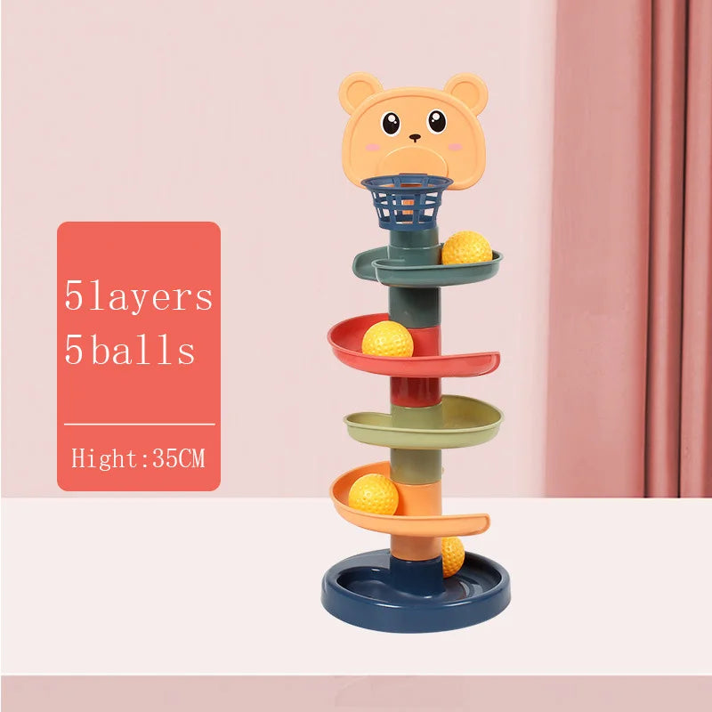 Baby Toy Rolling Ball Tower - 9 - tg | ONEFY.SHOP