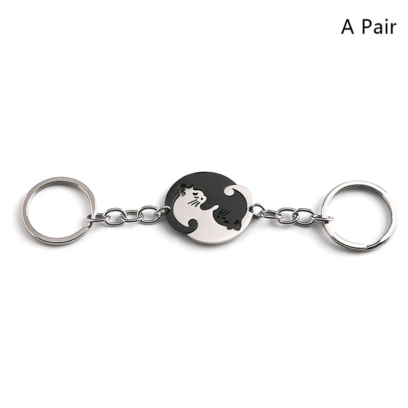 Matching Yin and Yang Cat Keychains - 7 -  rs | ONEFY.SHOP