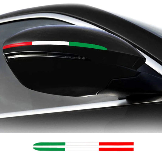 2PCS Car Rearview Mirror Sticker Italy Flag - 3 - cs | ONEFY.SHOP