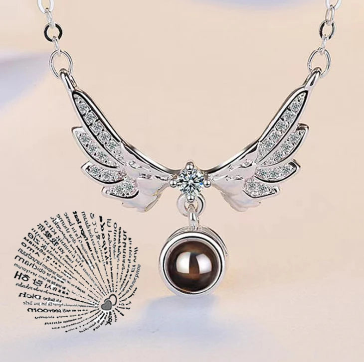 I Love You Projection Heart Pendant Necklace - 7 -  rs | ONEFY.SHOP