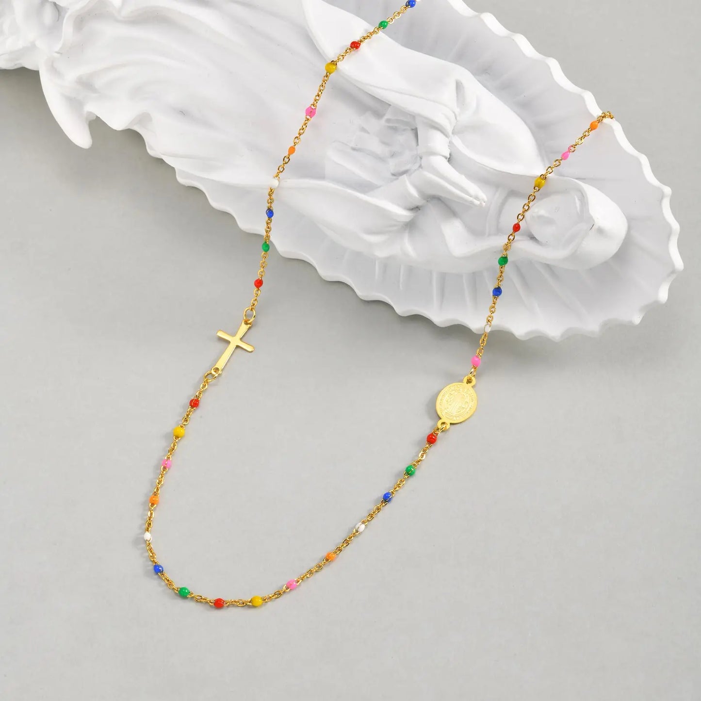 Colored Cross Necklace for Women - 8 - js | ONEFY.SHOP