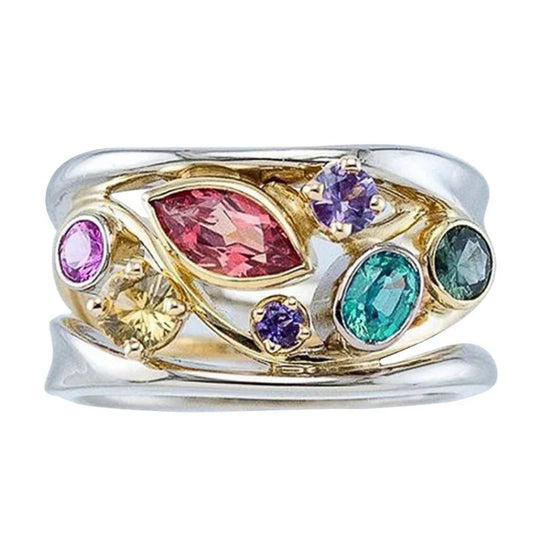 Multi-Stone Wellness Energy Ring - 4 - fs | ONEFY.SHOP