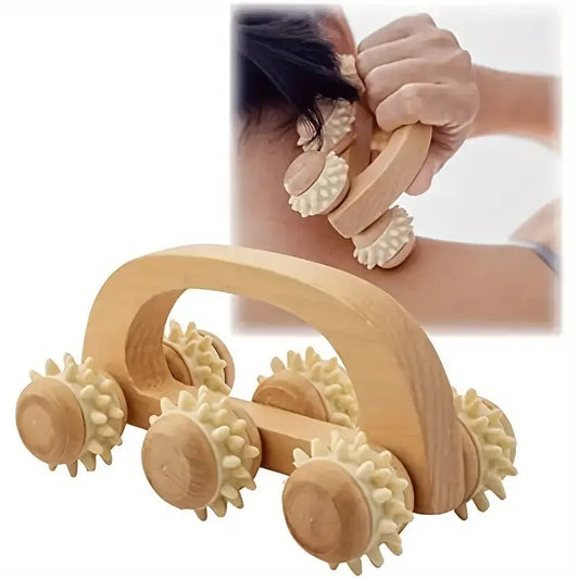 Wooden Massage Roller - 4 -  pe | ONEFY.SHOP