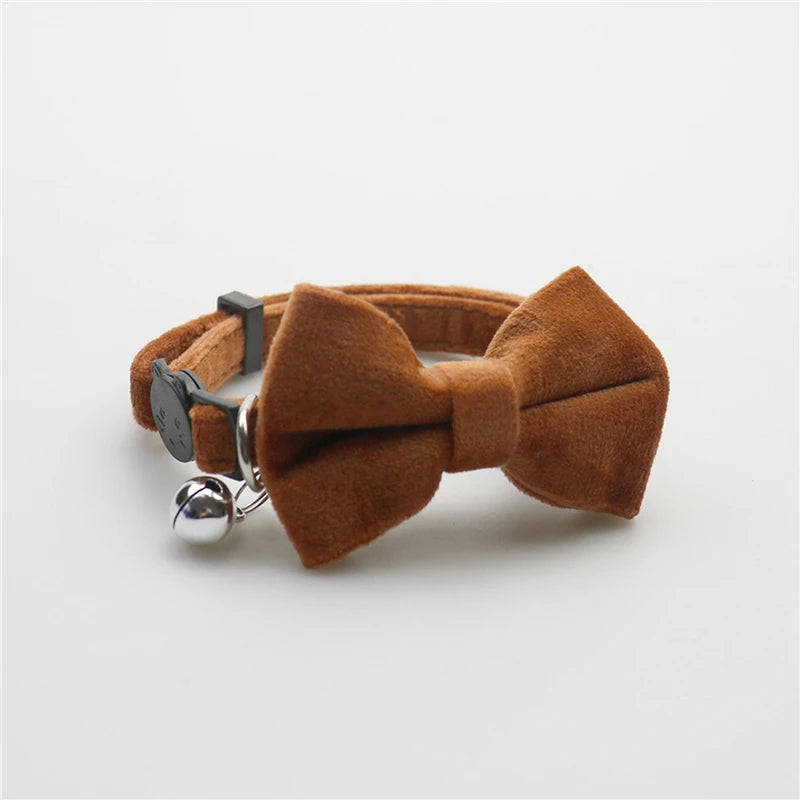 Bow Velvet Cat Collar - 5 - pn | ONEFY.SHOP
