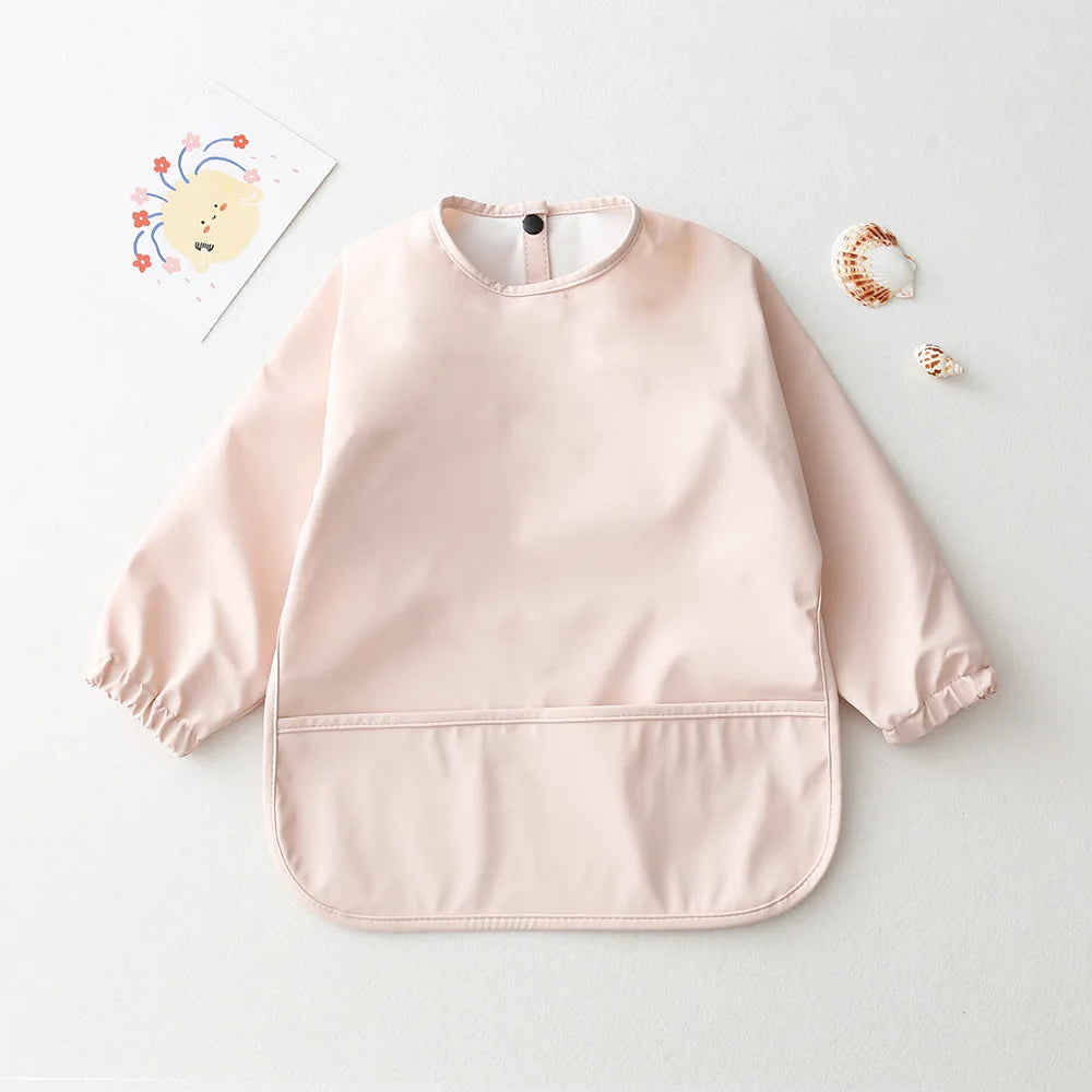 Baby Feeding Bibs With Long Sleeves - 9 - ks | ONEFY.SHOP