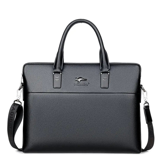 Men’s Leather Shoulder Bag - 2 - aw  | ONEFY.SHOP