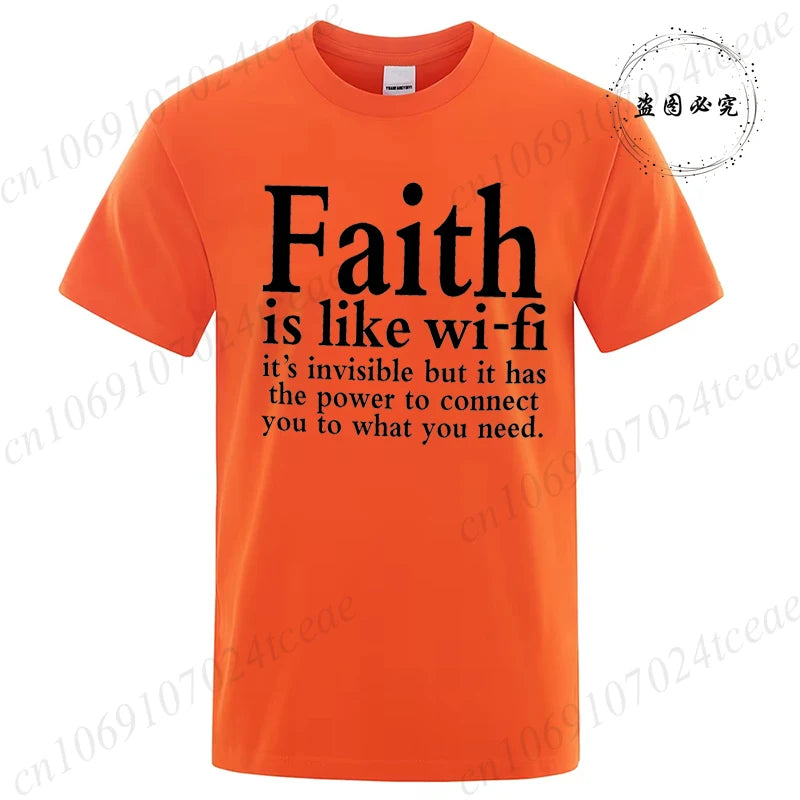 Faith Is Like WiFi Shirt - 8 - an | ONEFY.SHOP