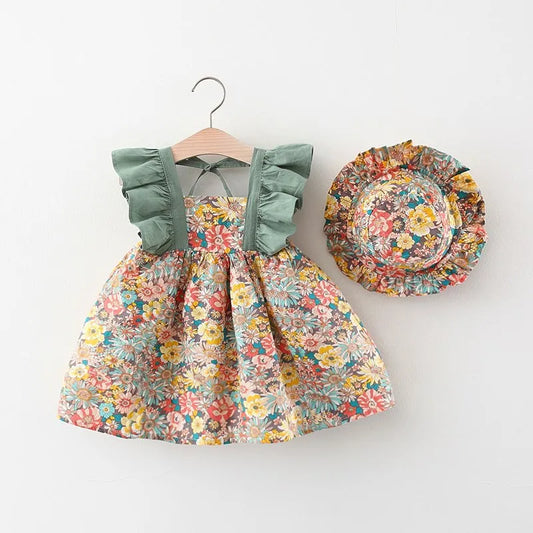 Dress Small Floral Hollow Bow - 9 - kn | ONEFY.SHOP