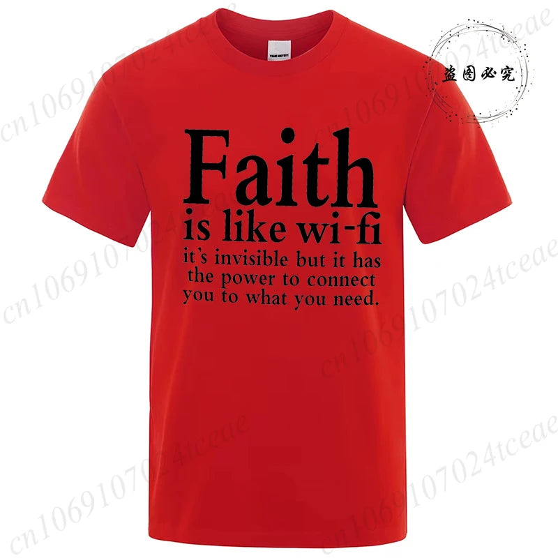 Faith Is Like WiFi Shirt - 8 - an | ONEFY.SHOP