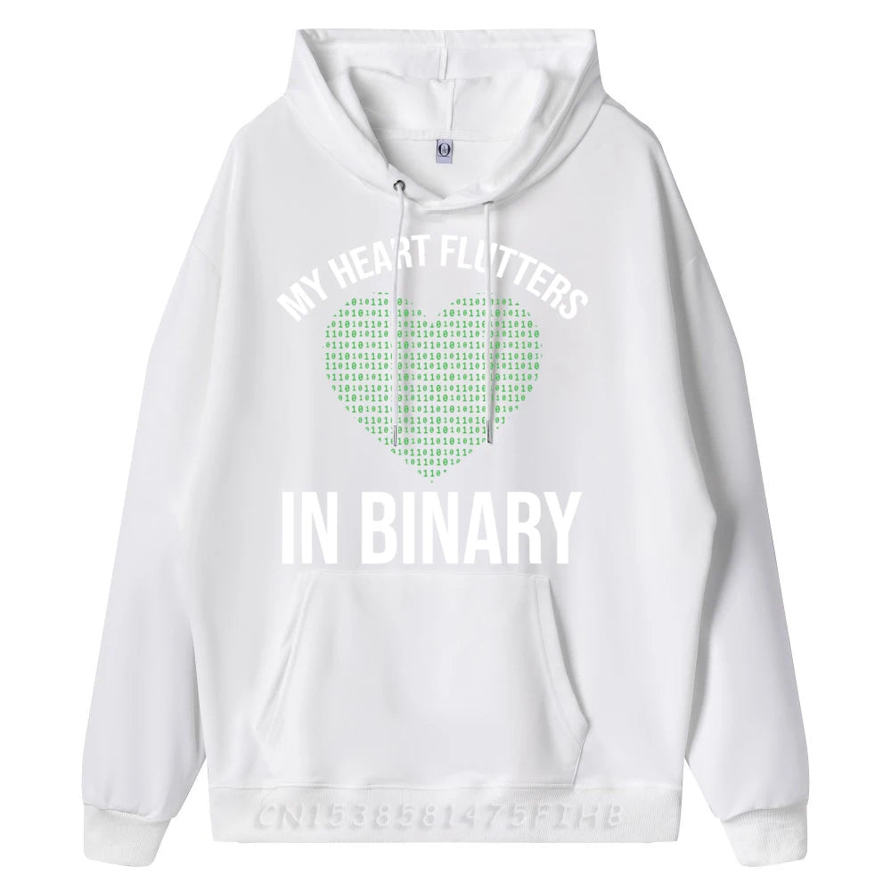 My Heart Flutters in Binary T-Shirt - 2 - ps | ONEFY.SHOP