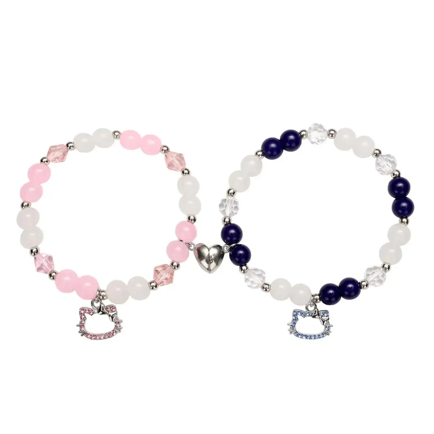 Colorful Beaded Stretch Bracelets with Charm - 7 -  rs | ONEFY.SHOP