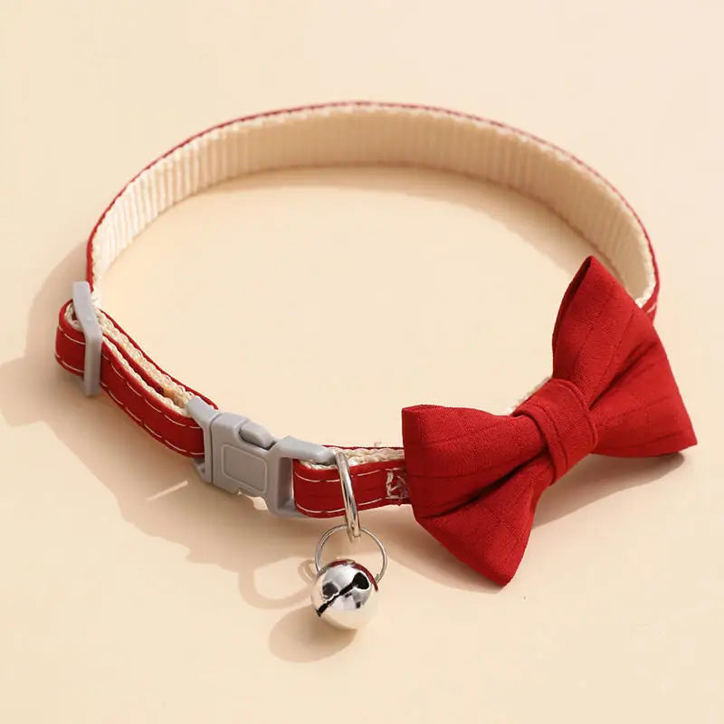 Bow Collar with Safety Bell - 5 - pn | ONEFY.SHOP