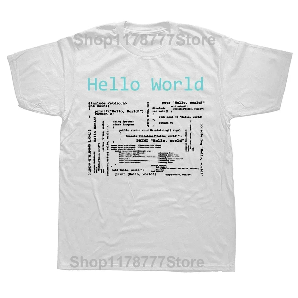 Hello World T-Shirt - 2 - ps  | ONEFY.SHOP