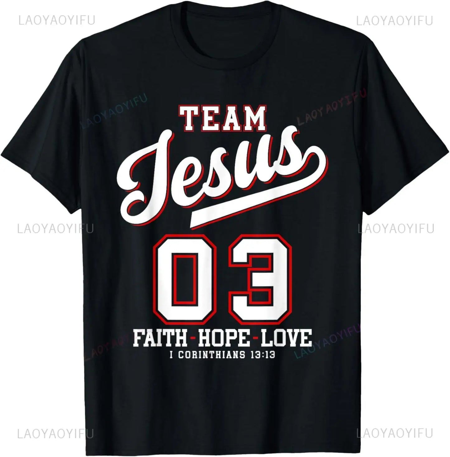 Team Jesus Faith T-Shirt - 8 - an | ONEFY.SHOP