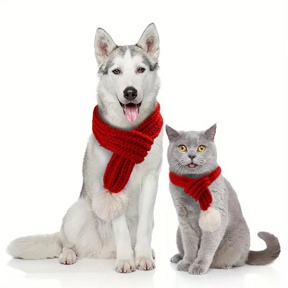 Dog Knitted Scarf Christmas for Pets - 5 - pn | ONEFY.SHOP