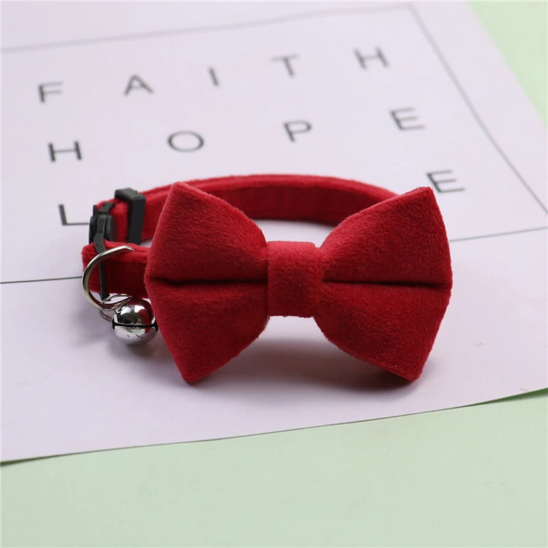 Bow Velvet Cat Collar - 5 - pn | ONEFY.SHOP