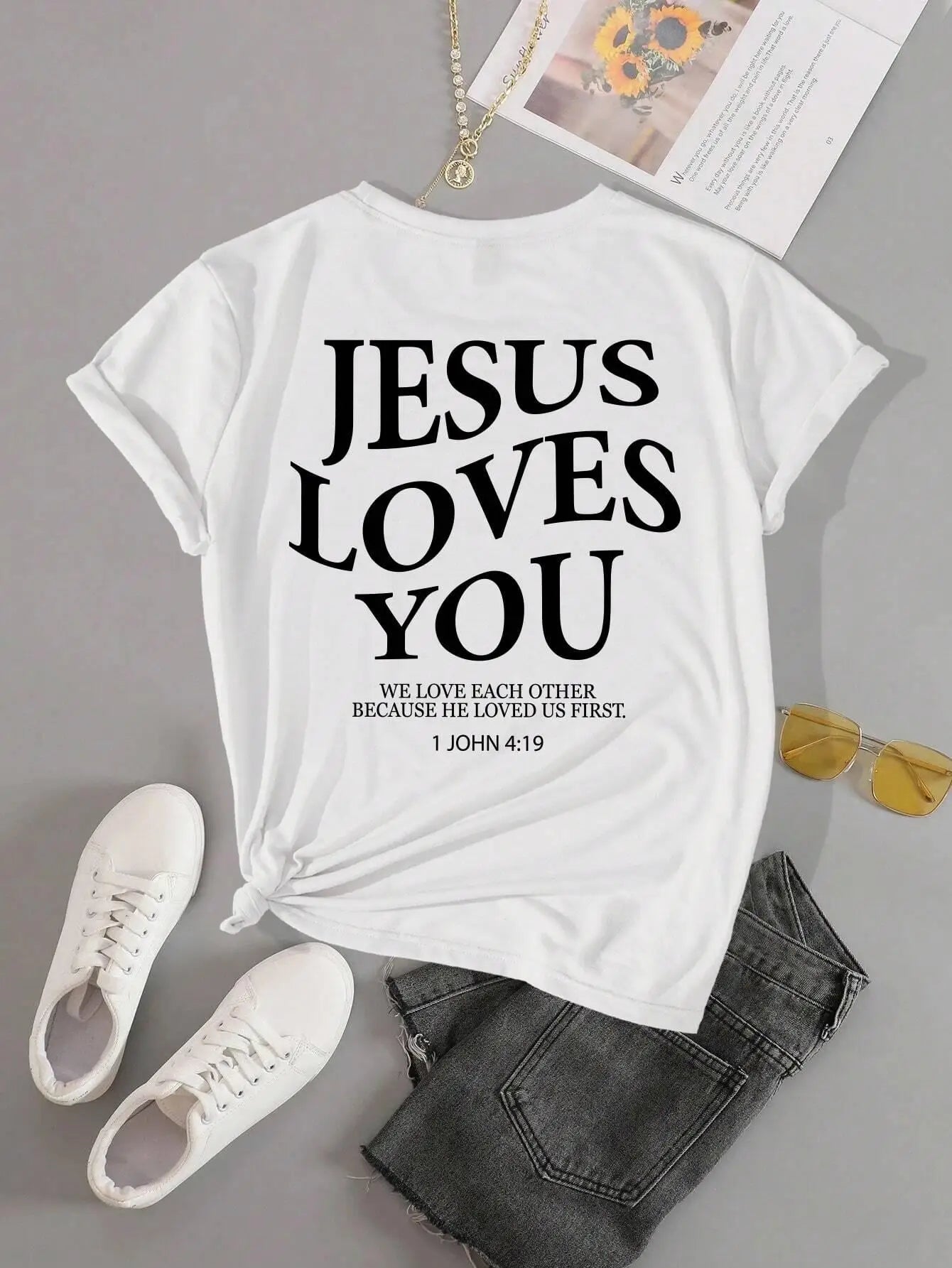 Jesus Loves You T-Shirt - 8 - an | ONEFY.SHOP