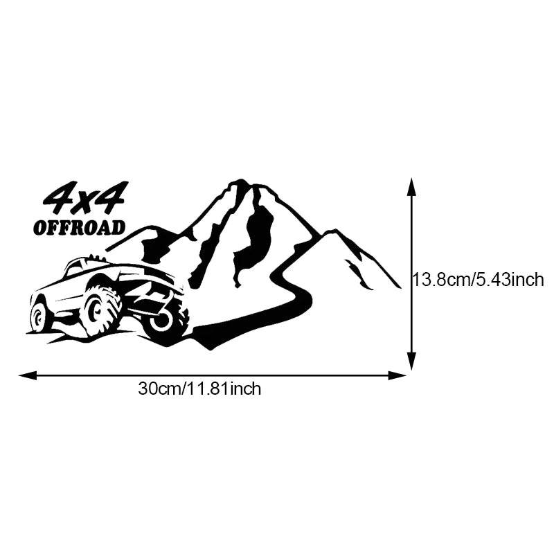 4x4 Offroad Car Bumper Sticker - 3 - cs | ONEFY.SHOP