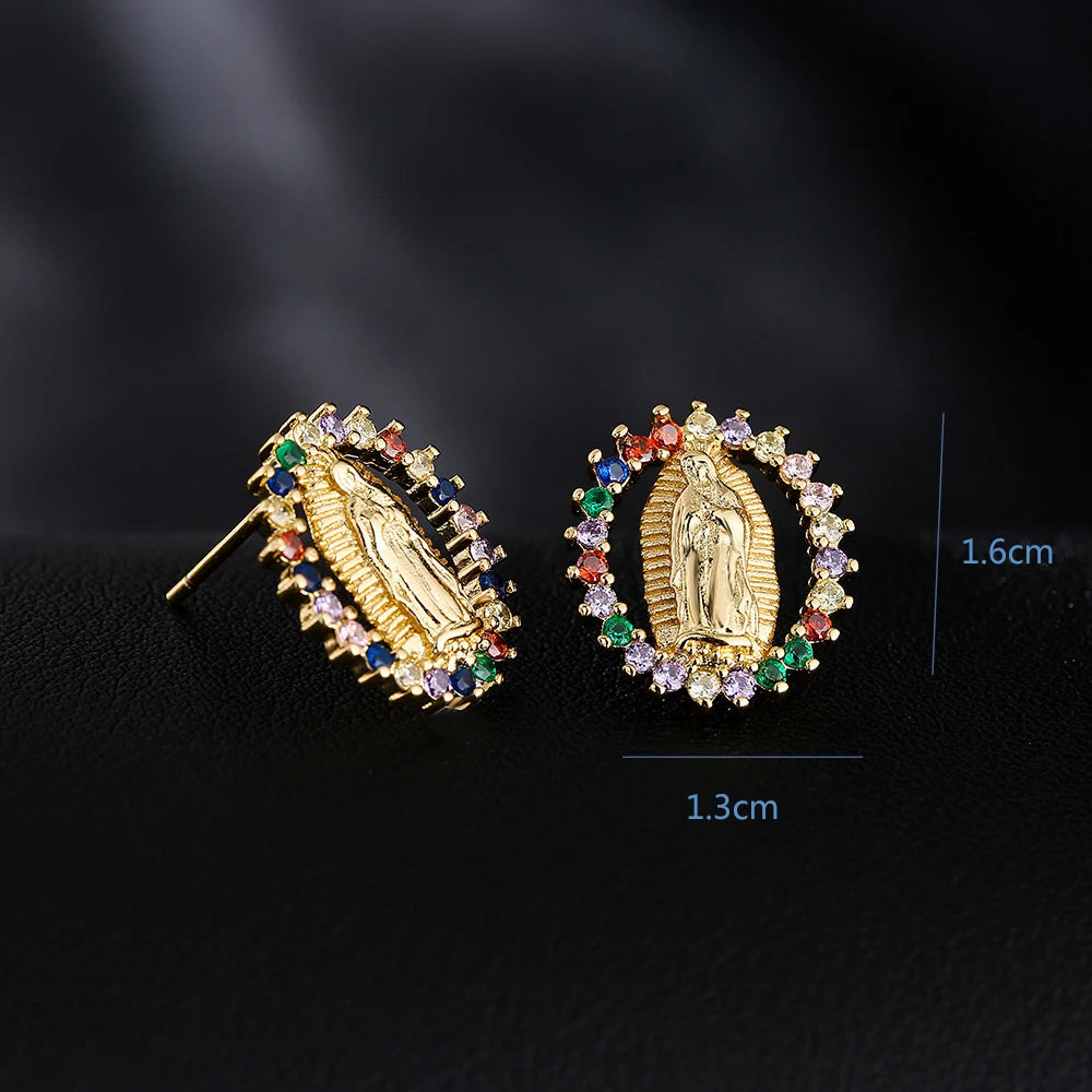 Religious Women Drop Earrings - 8 - js | ONEFY.SHOP