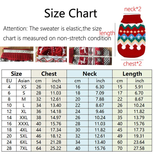 Dog Sweater Winter Warm - 5 - pn | ONEFY.SHOP