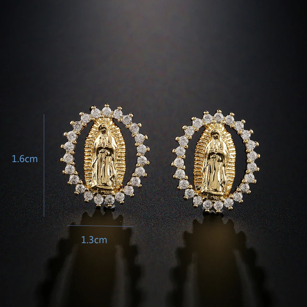 Religious Women Drop Earrings - 8 - js | ONEFY.SHOP