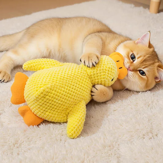 Yellow Duck Dog Toy Plush - 5 - ps | ONEFY.SHOP