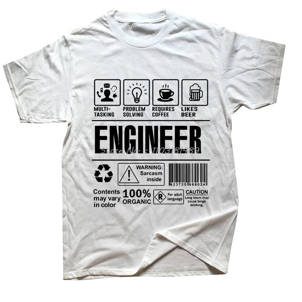 Humorous Engineer Slogan T-Shirt - 2 - es | ONEFY.SHOP