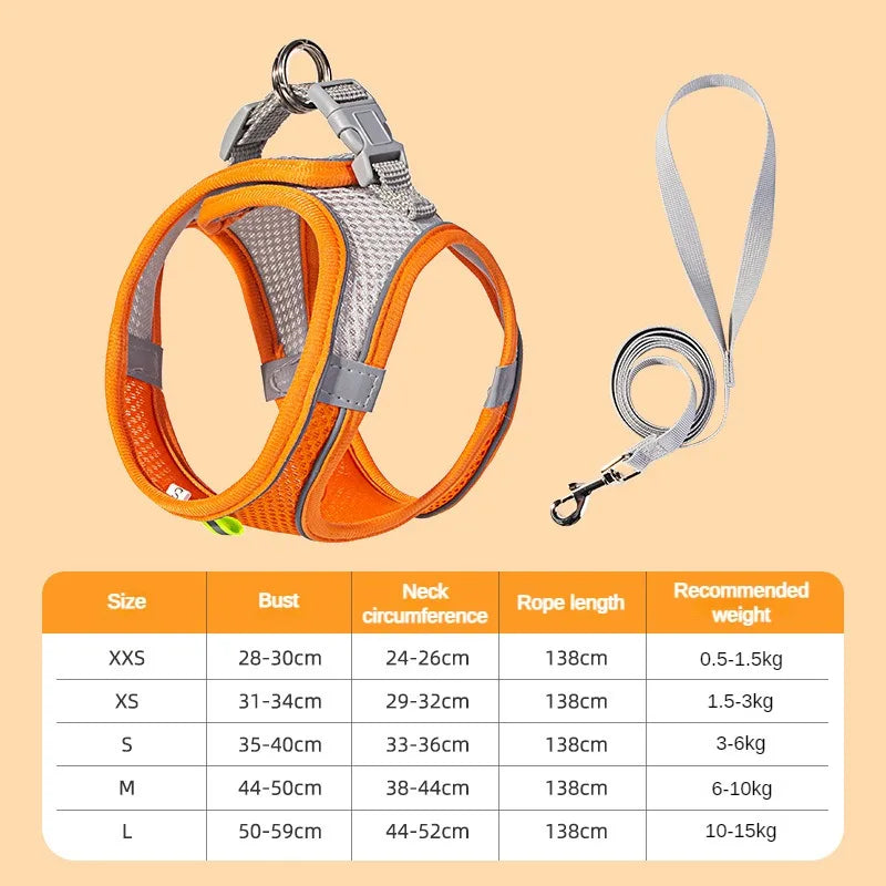 Leash Vest for Pets - 5 - ts | ONEFY.SHOP