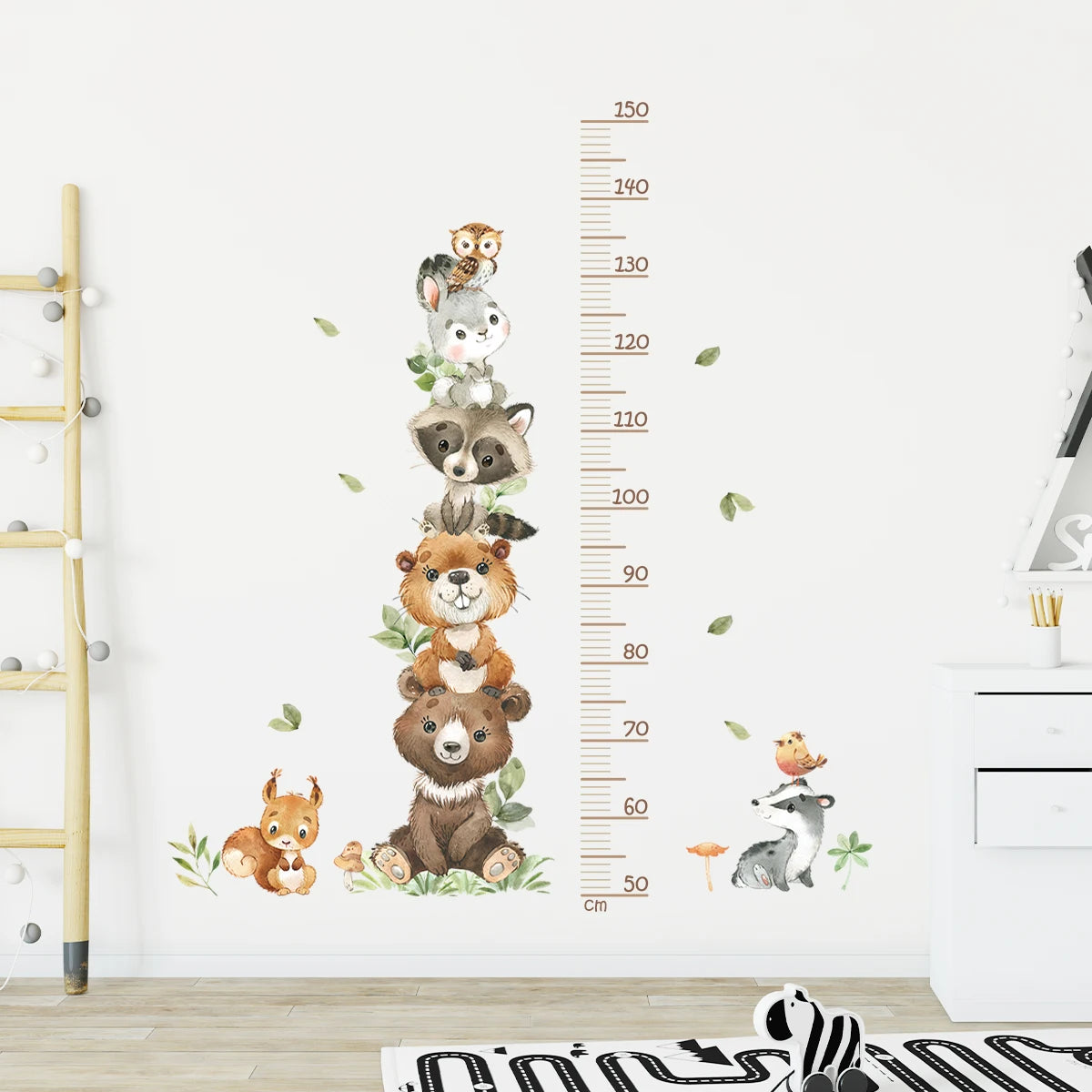 3PC Cartoon Animal Rule Wall Stickers - 9 - rs | ONEFY.SHOP